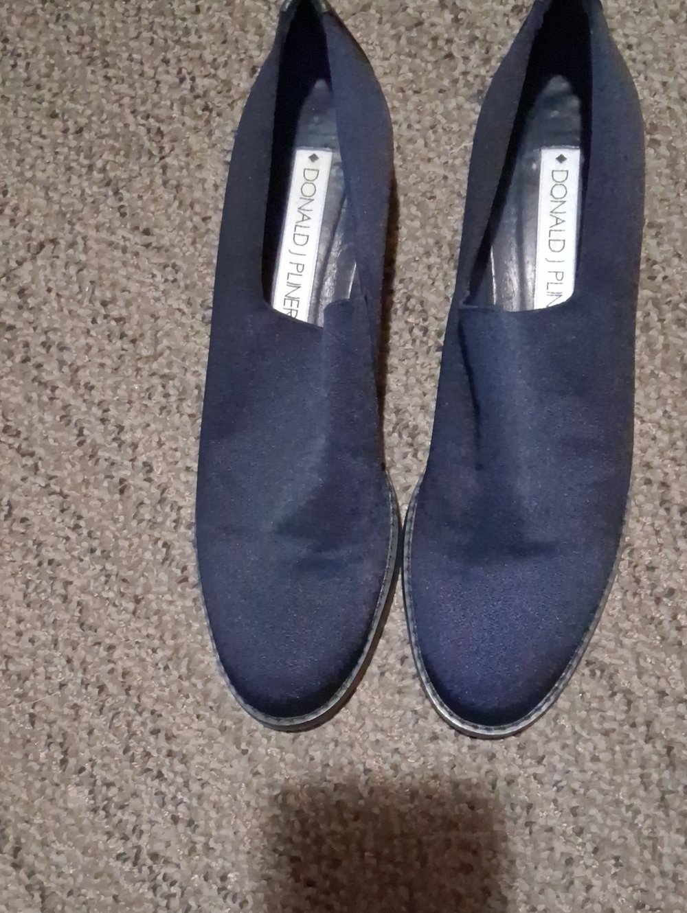 Donald J. Pliner Women's Navy Slip-On Loafers